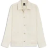 Overshirt in lockerer Passform aus italienischem Leinen-Twill Overshirt in lockerer Passform aus italienischem Leinen-Twill