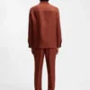 Overshirt in Regular-Fit aus knitterfreiem Leinen
