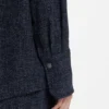 Overshirt in Relaxed-Fit aus Tweed in Denim-Optik