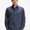 Overshirt in Relaxed-Fit aus waschbarer Schurwolle