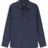 Overshirt in Relaxed-Fit aus waschbarer Schurwolle