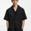 Oversize-Hemd aus Baumwolle mit Broderie-Anglaise