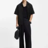 Oversize-Hemd aus Baumwolle mit Broderie-Anglaise