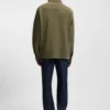 Oversize-Hemd aus einer strukturierten Baumwollmischung