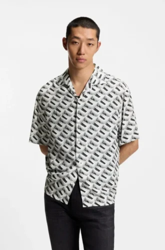 Oversize-Hemd mit auffälligem Print