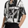 Oversize-Hemd mit Print und Camp-Kragen Oversize-Hemd mit Print und Camp-Kragen