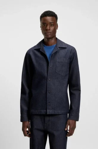 Oversize-Overshirt aus japanischem, festem Denim