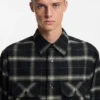 Oversize-Overshirt mit Karomuster aus Baumwolltwill