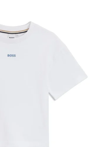 Oversize-T-Shirt aus Baumwolle für Kinder mit Logo-Grafik auf der Rückseite