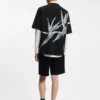 Oversize-T-Shirt aus Baumwolle mit auffälligem Logo-Print