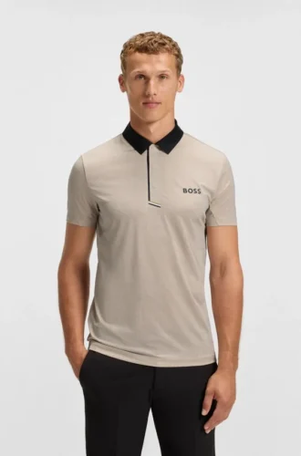 Paddy-Poloshirt aus schnell trocknendem Stretch-Jersey