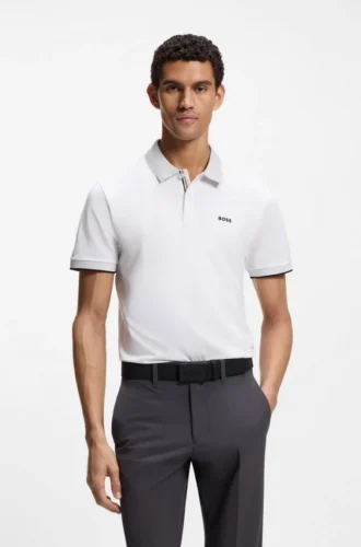 Paddy-Poloshirt aus Stretch-Baumwollpiqué