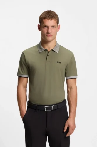 Paddy-Poloshirt aus Stretch-Baumwollpiqué