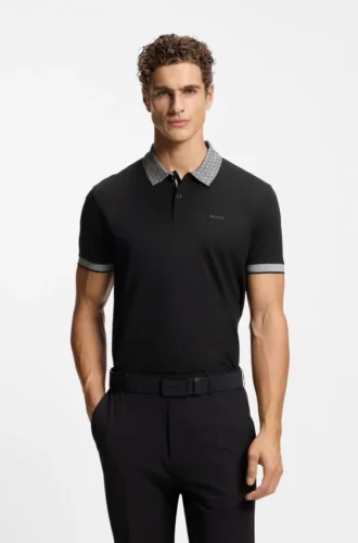 Paddy-Poloshirt aus Stretch-Baumwollpiqué