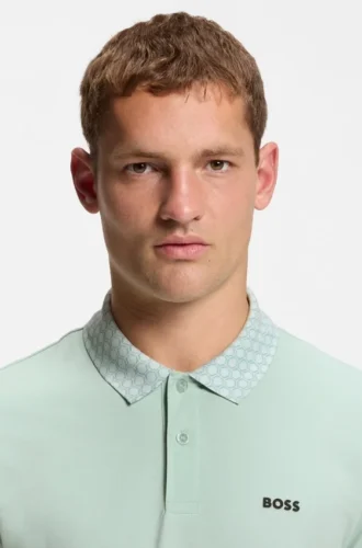 Paddy-Poloshirt aus Stretch-Baumwollpiqué