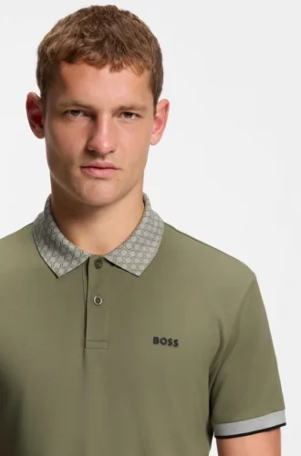 Paddy-Poloshirt aus Stretch-Baumwollpiqué