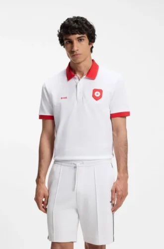 Paddy-Poloshirt mit Landesflagge