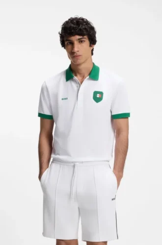 Paddy-Poloshirt mit Landesflagge