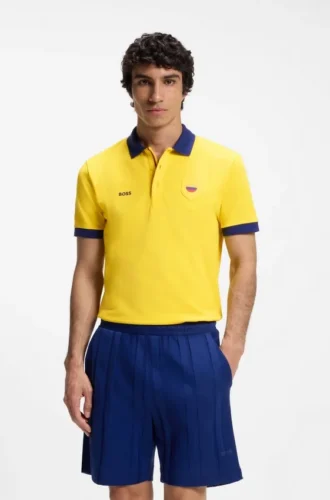 Paddy-Poloshirt mit Landesflagge
