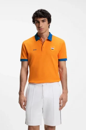 Paddy-Poloshirt mit Landesflagge
