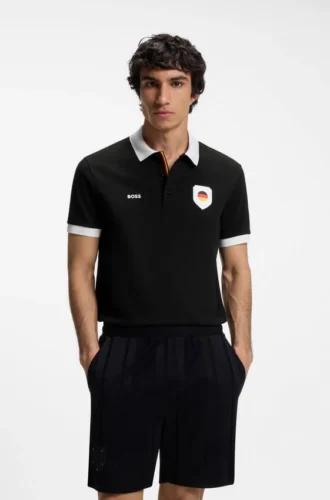 Paddy-Poloshirt mit Landesflagge