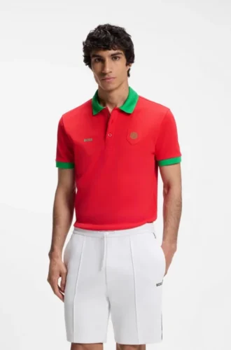 Paddy-Poloshirt mit Landesflagge