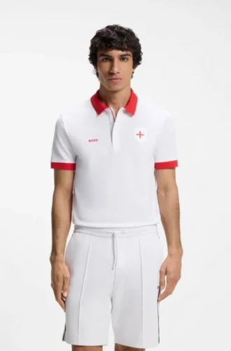Paddy-Poloshirt mit Landesflagge