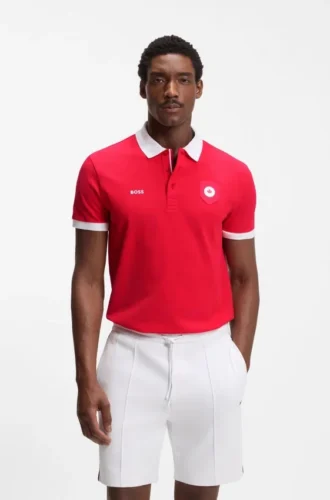 Paddy-Poloshirt mit Landesflagge
