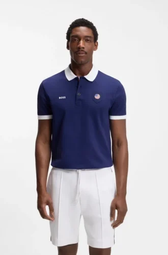 Paddy-Poloshirt mit Landesflagge