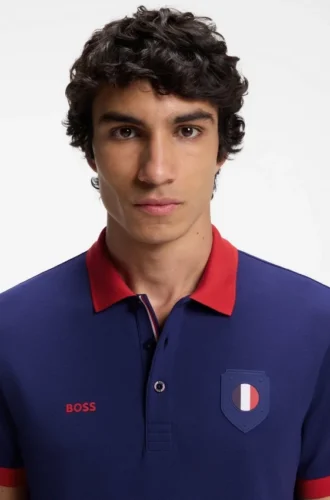 Paddy-Poloshirt mit Landesflagge