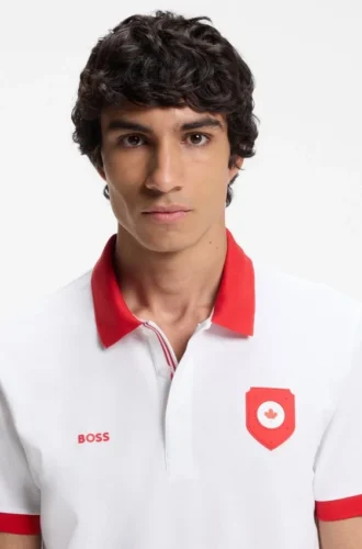 Paddy-Poloshirt mit Landesflagge
