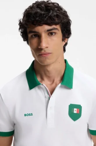 Paddy-Poloshirt mit Landesflagge