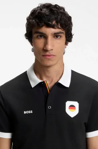 Paddy-Poloshirt mit Landesflagge