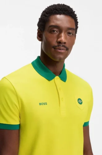 Paddy-Poloshirt mit Landesflagge