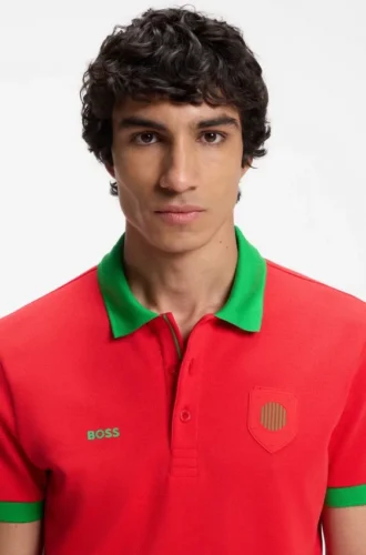Paddy-Poloshirt mit Landesflagge