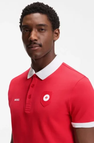 Paddy-Poloshirt mit Landesflagge