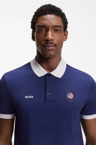 Paddy-Poloshirt mit Landesflagge