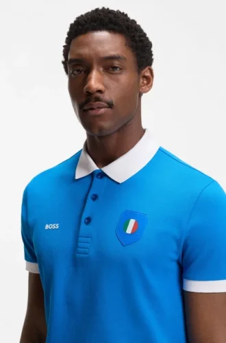 Paddy-Poloshirt mit Landesflagge