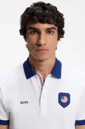 Paddy-Poloshirt mit Landesflagge