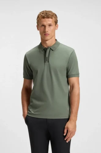 Paddy-Poloshirt mit Logo-Knopfleiste