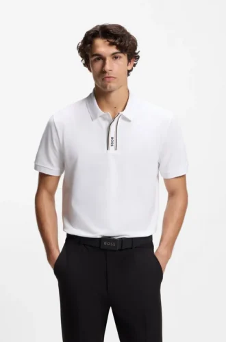 Paddy-Poloshirt mit Logo-Knopfleiste