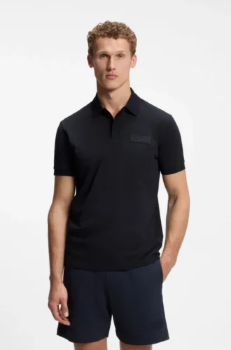 Paddy-Poloshirt mit strukturiertem Logo-Patch