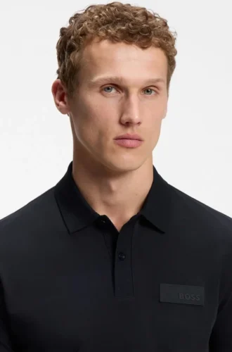 Paddy-Poloshirt mit strukturiertem Logo-Patch