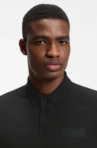 Paddy-Poloshirt mit strukturiertem Logo-Patch