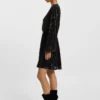 Pailletten-Kleid mit Wickelausschnitt