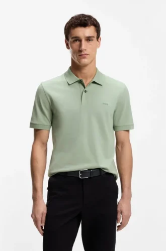 Pallas-Poloshirt aus Baumwollpiqué mit gesticktem Logo