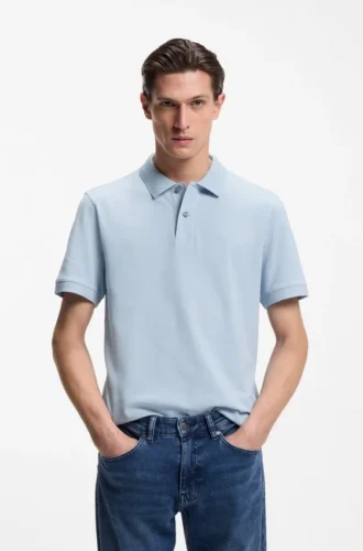 Pallas-Poloshirt aus Baumwollpiqué mit gesticktem Logo