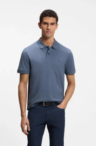 Pallas-Poloshirt aus Baumwollpiqué mit gesticktem Logo
