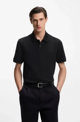 Pallas-Poloshirt aus Baumwollpiqué mit gesticktem Logo
