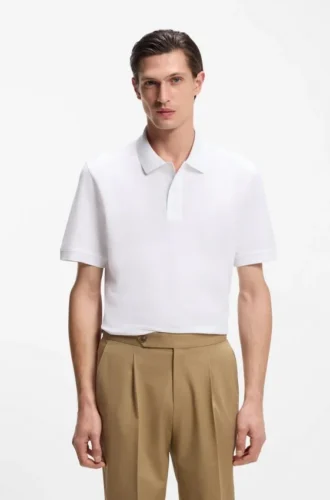 Pallas-Poloshirt aus Baumwollpiqué mit gesticktem Logo